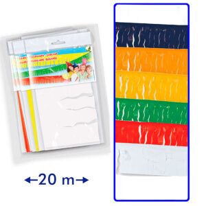 BOLSON GUIRLANDE FRANGES EN PLASTIQUE