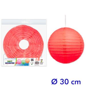 B/ PARTYDECO 1 FAROL GRANDE 30 CM ROJO-05
