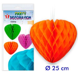 B / PARTYDECO 1 COEUR ABEILLE 25 CM ORANGE-04