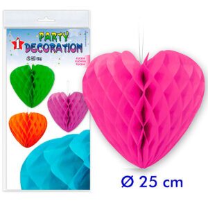 B / PARTYDECO 1 HEART BEE 25 CM FUCSIA-07