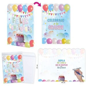 B/ CARTE GÂTEAU JOYEUX ANNIVERSAIRE R.6625-02