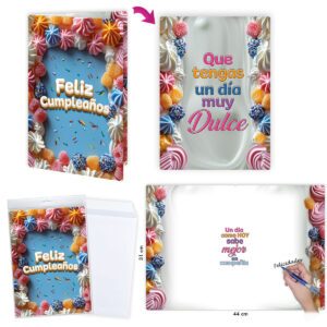 B/ CARTE F.ANNIVERSAIRE MERENGUE R.6627-04