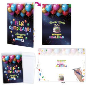 B/ CARTE D'ANNIVERSAIRE GÂTEAU R.6627-07