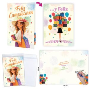 B/ CARTE F.FÊTE D'ANNIVERSAIRE FILLE R.6627-08